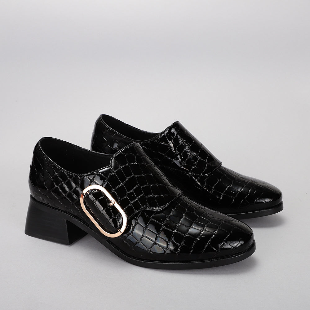 Rice 2.0 - Black Croc Print - LE SANSA