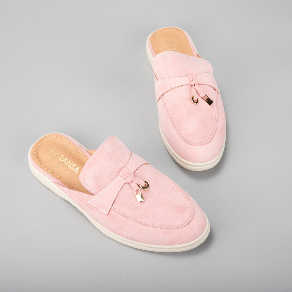 Cosima - Baby Pink Suede - LE SANSA