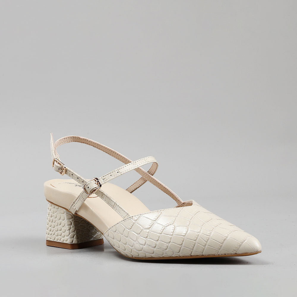 Helena - Latte Croc - Naked Arches