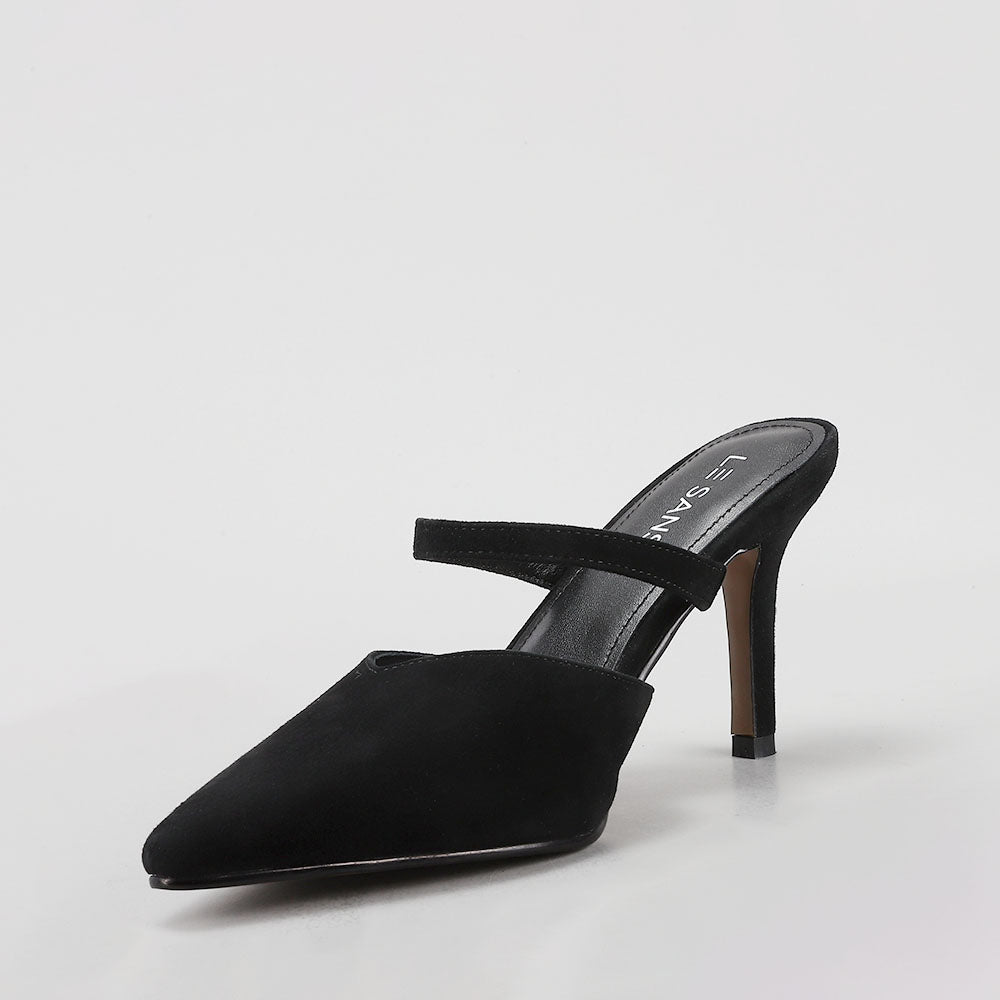 Nona - Black Suede - Naked Arches