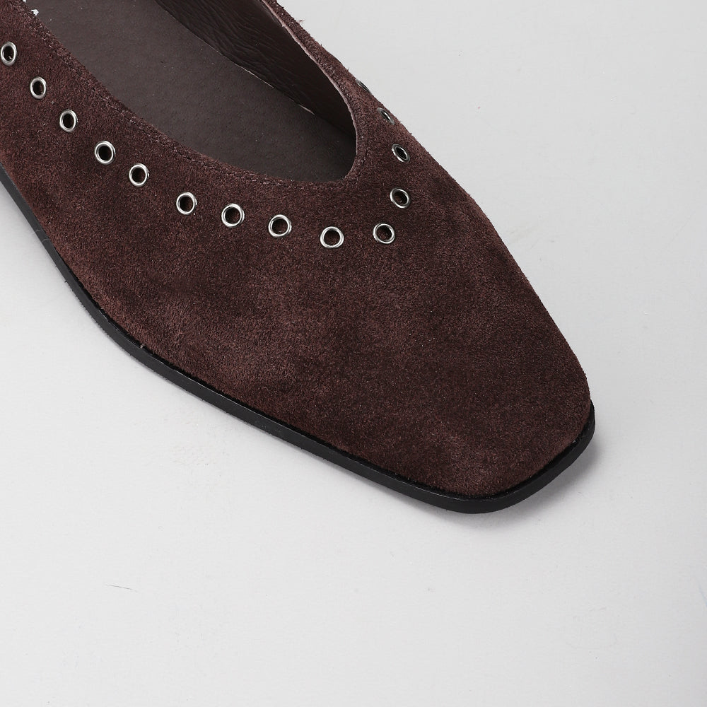 Lucia - Chocolate Suede - LE SANSA