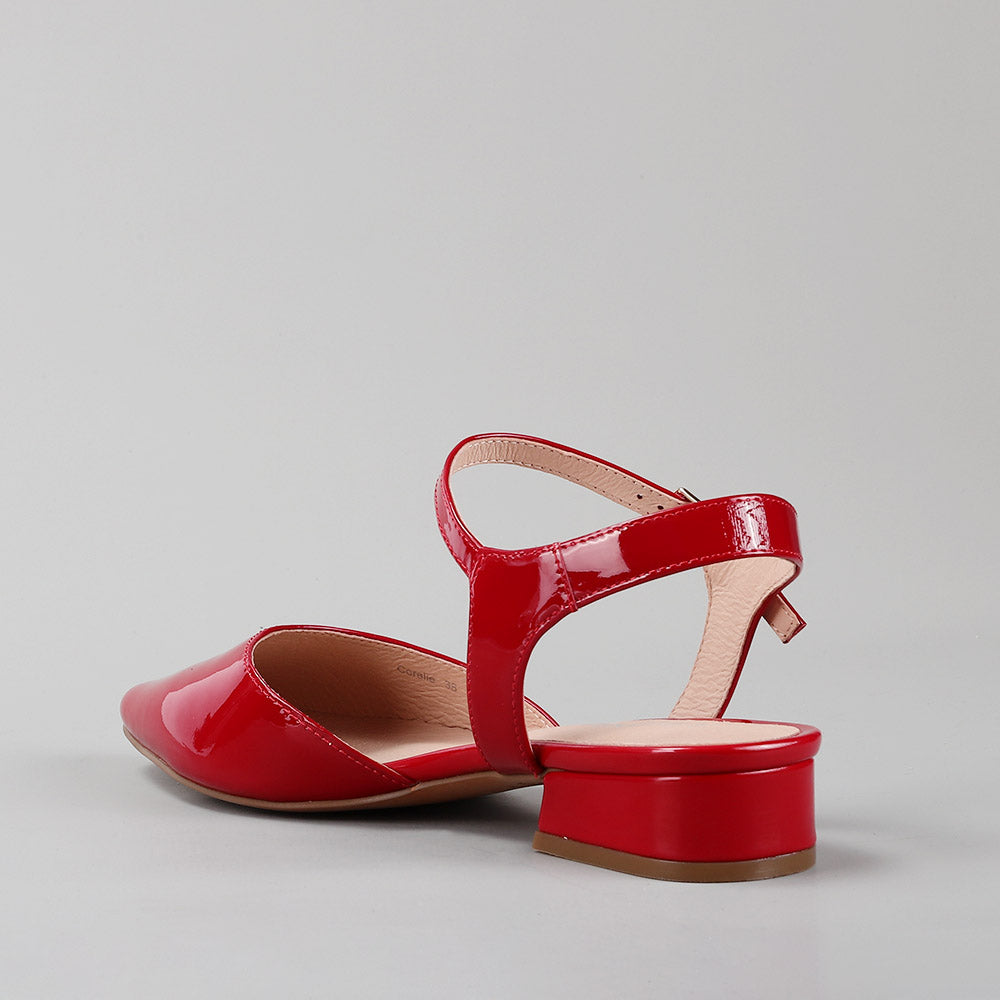 Coralie - Crimson Red Patent - LE SANSA