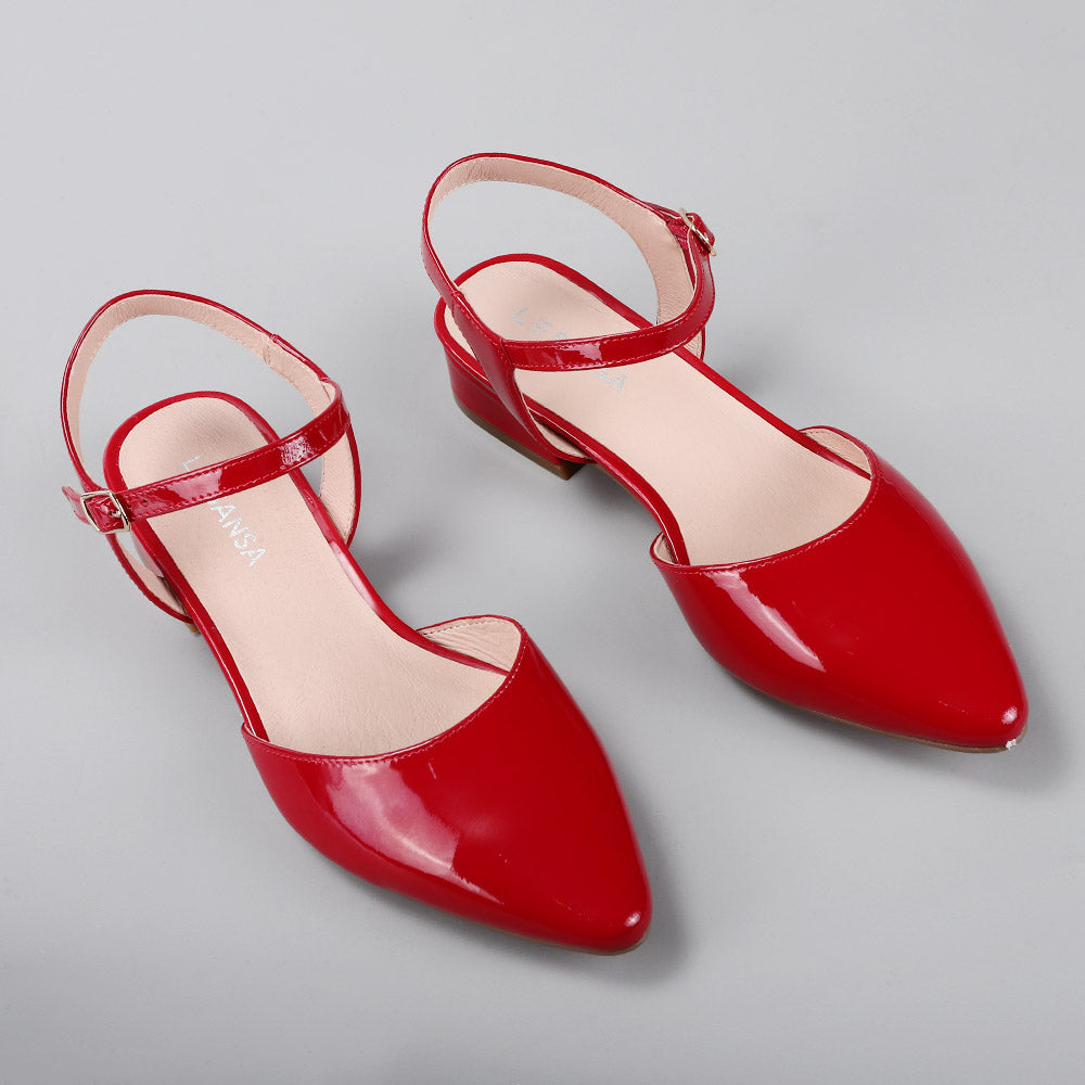 Coralie - Crimson Red Patent - LE SANSA