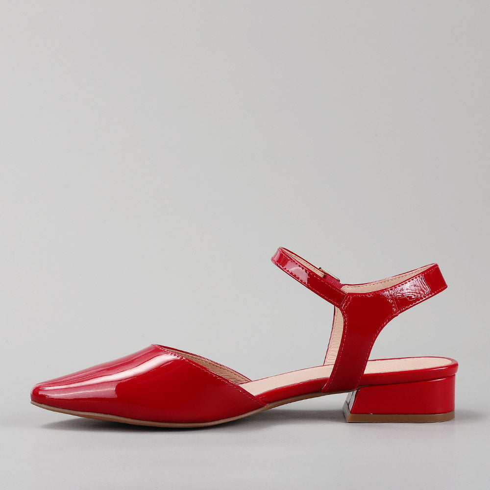 Coralie - Crimson Red Patent - LE SANSA