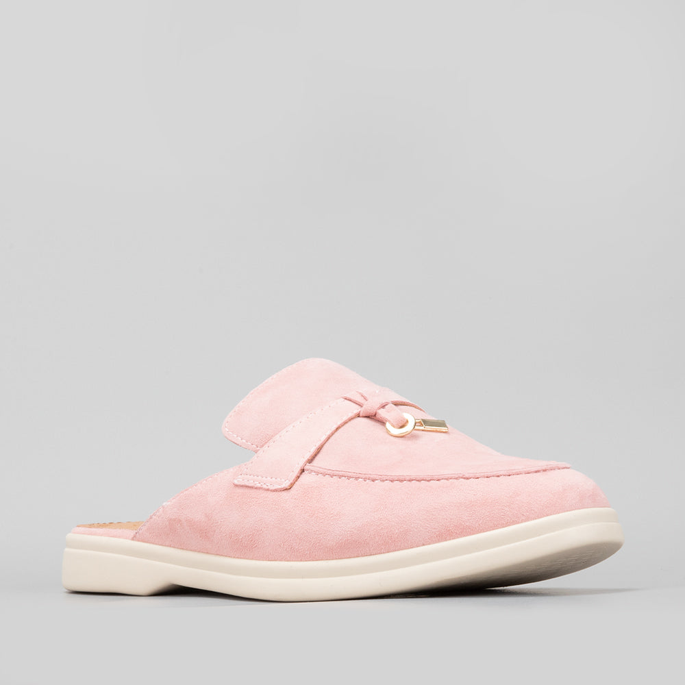 Cosima - Baby Pink Suede - LE SANSA