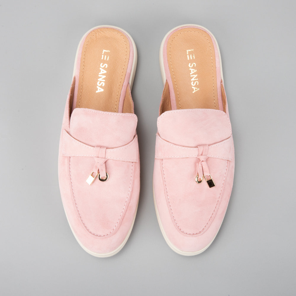 Cosima - Baby Pink Suede - LE SANSA