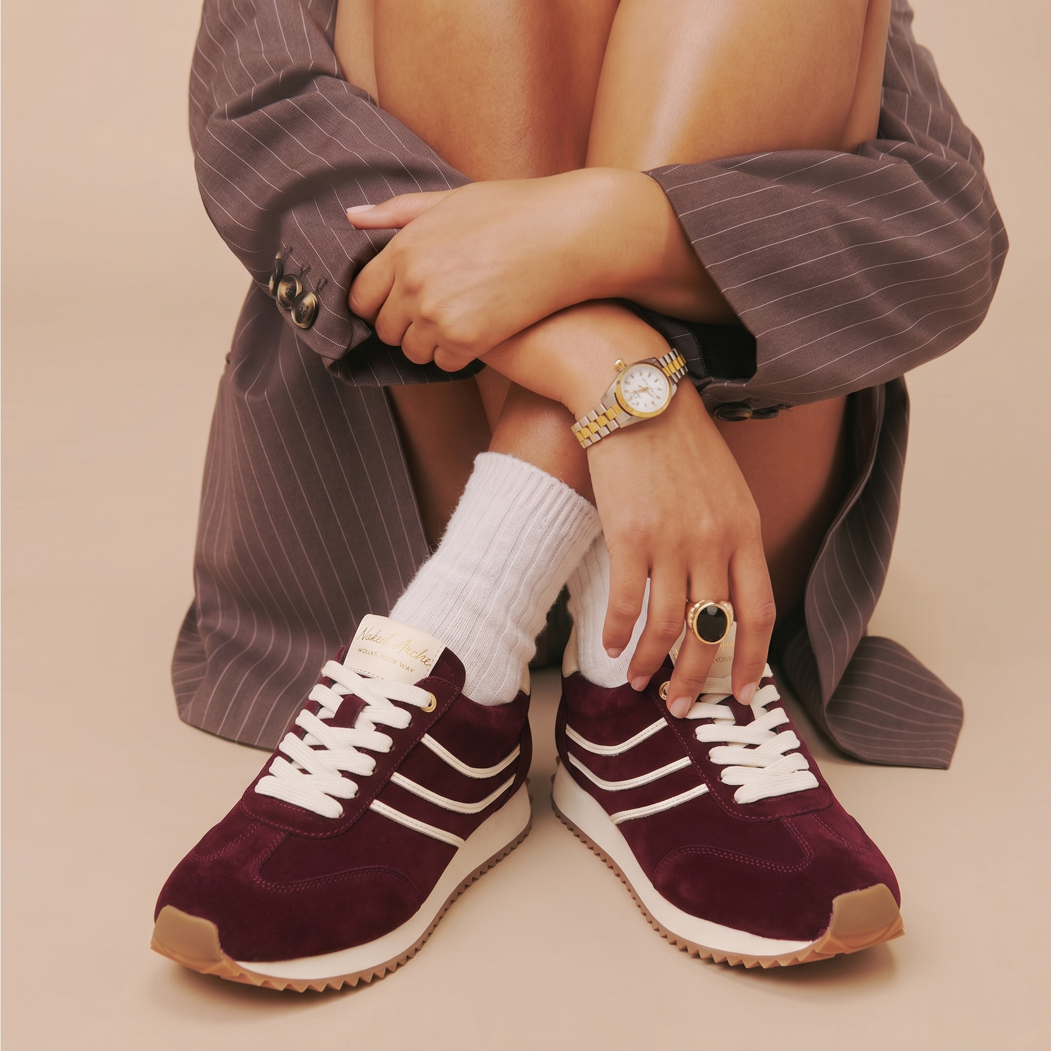 Wednesday - Burgundy Suede - NAKED ARCHES