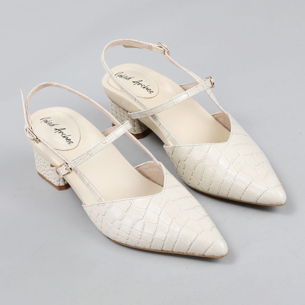 Helena - Latte Croc - Naked Arches